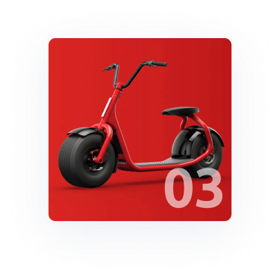 red scooter